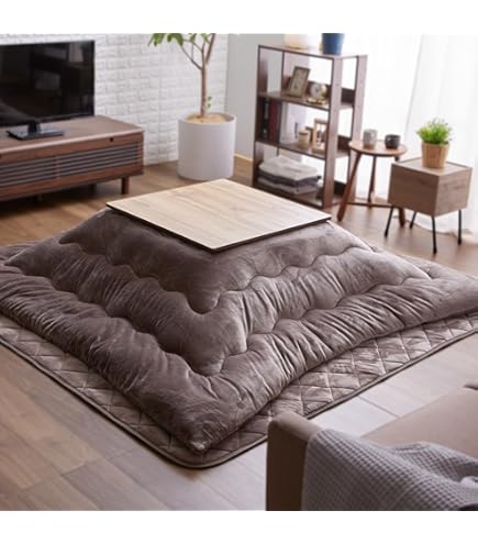 Amazon.co.jp: Vamcheer こたつ布団 正方形 掛け敷きセット 約